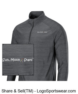 SMS's Quarter Zip Pullover - Charcoal Gray Design Zoom